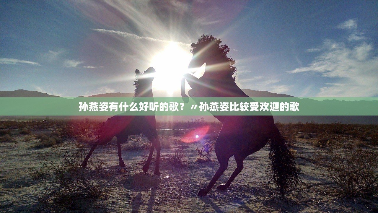 孙燕姿有什么好听的歌？〃孙燕姿比较受欢迎的歌