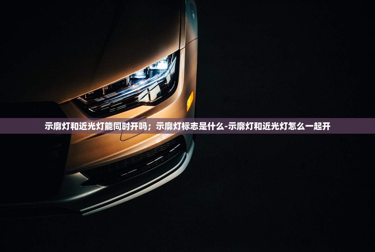 示廓灯和近光灯能同时开吗；示廓灯标志是什么-示廓灯和近光灯怎么一起开