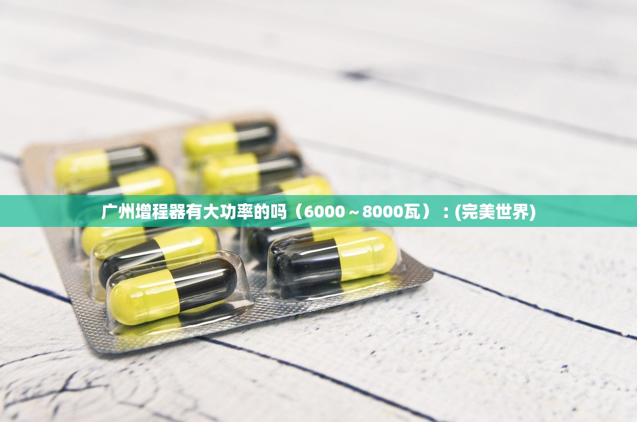 广州增程器有大功率的吗（6000～8000瓦）︰(完美世界)