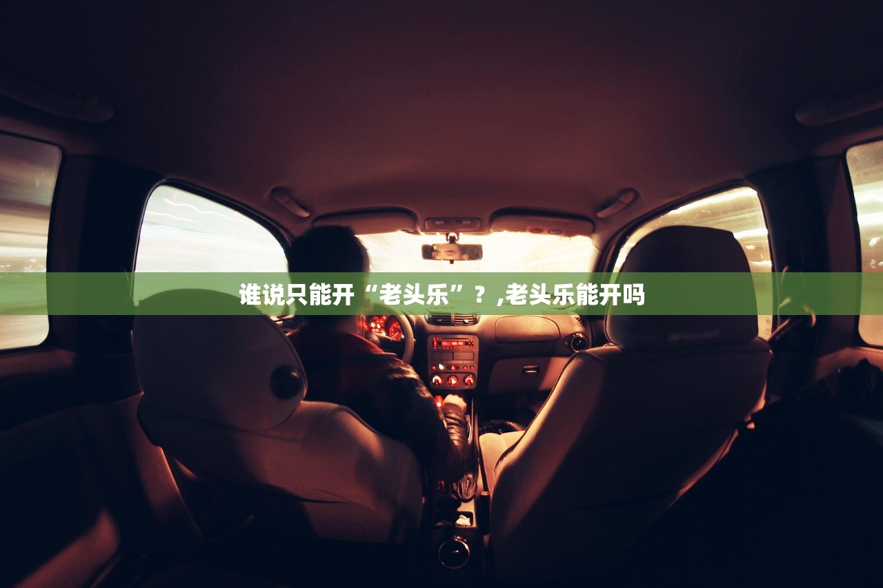 谁说只能开“老头乐	”？,老头乐能开吗