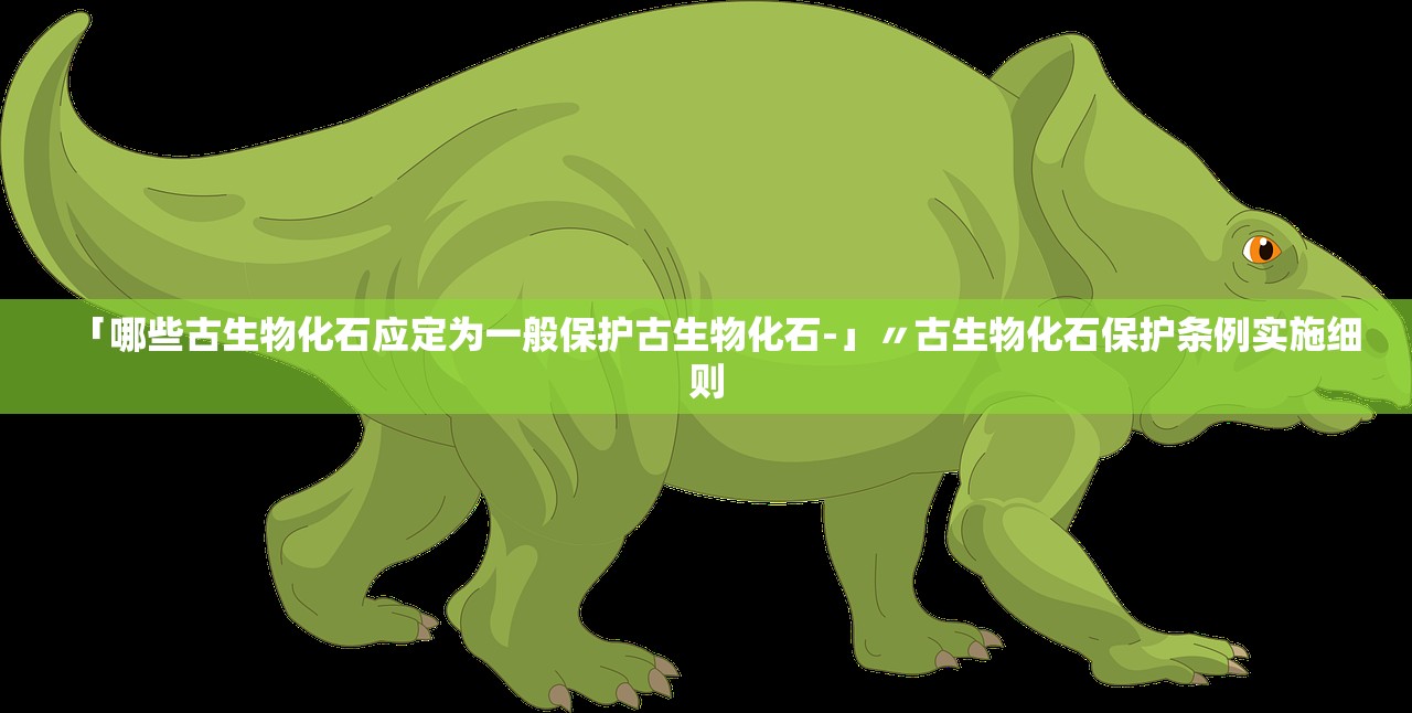 「哪些古生物化石应定为一般保护古生物化石-」〃古生物化石保护条例实施细则