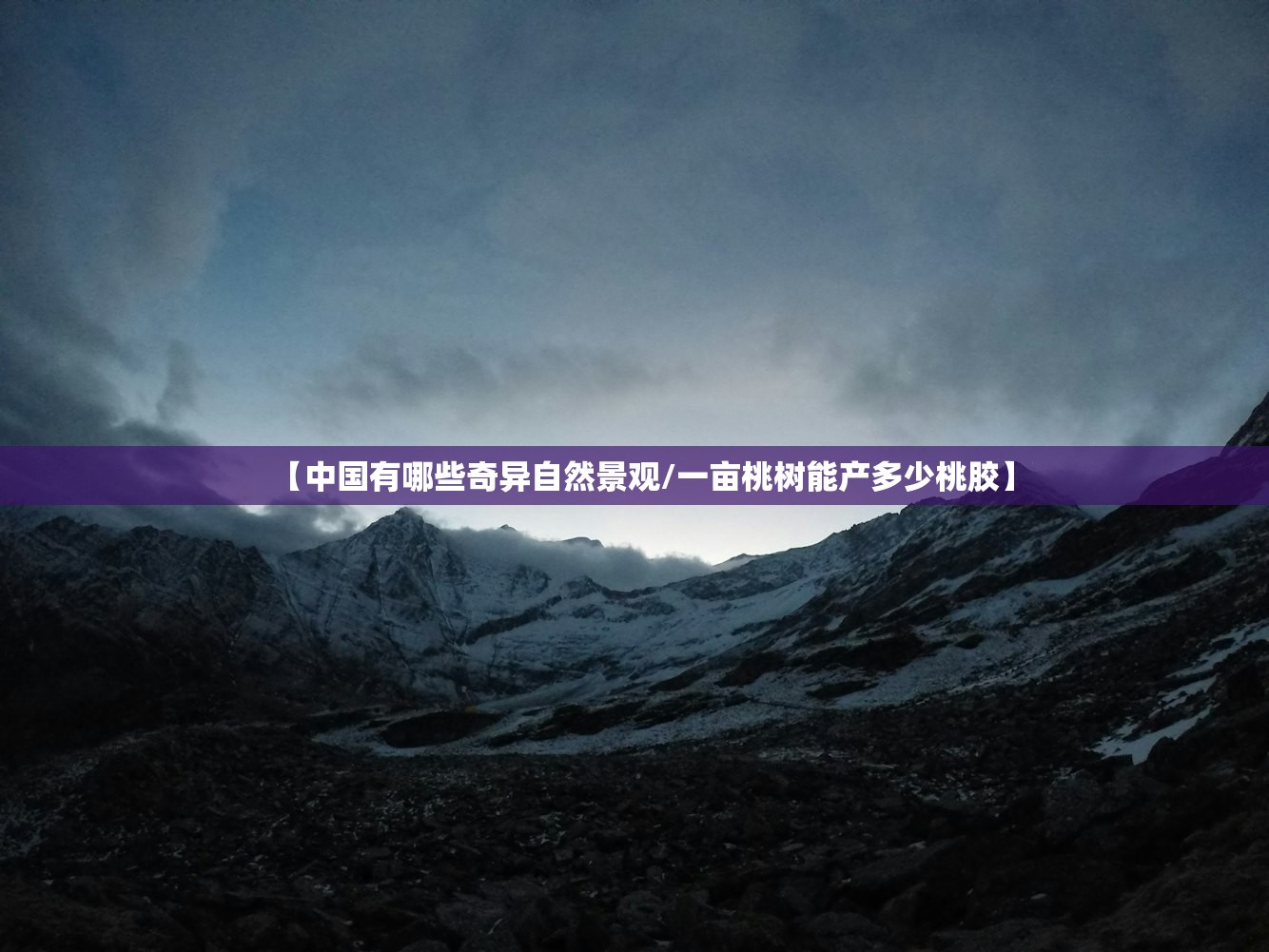 【中国有哪些奇异自然景观/一亩桃树能产多少桃胶】