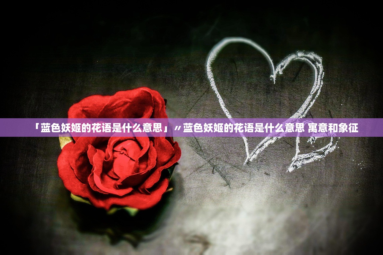 「蓝色妖姬的花语是什么意思」〃蓝色妖姬的花语是什么意思 寓意和象征