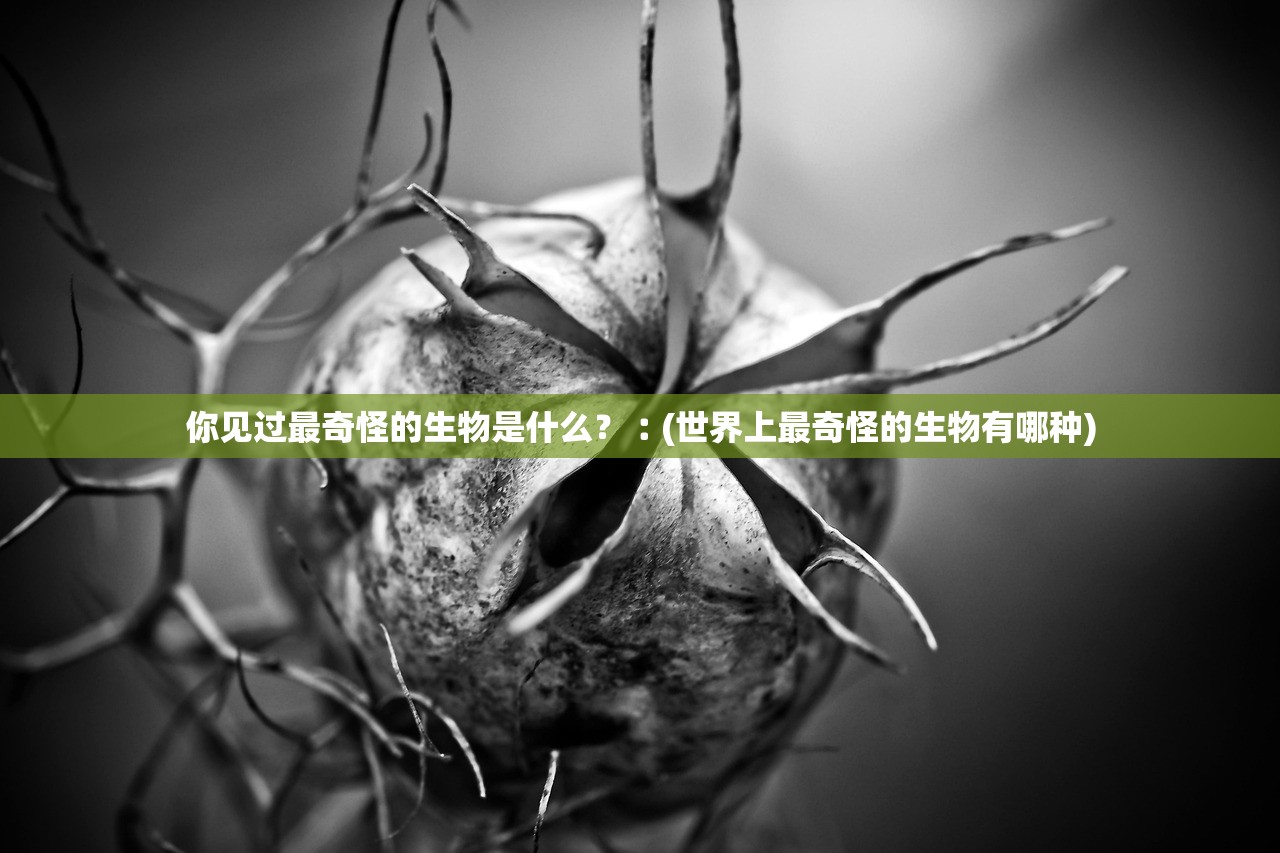 你见过最奇怪的生物是什么?︰(世界上最奇怪的生物有哪种) 你见过最奇怪的生物是什么?︰(世界上最奇怪的生物有哪种)