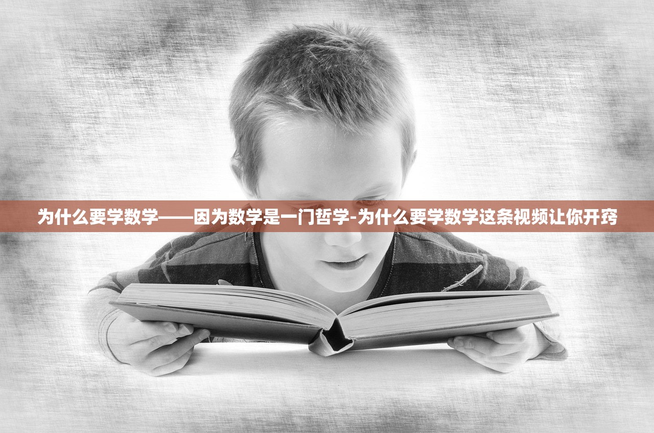 为什么要学数学——因为数学是一门哲学-为什么要学数学这条视频让你开窍